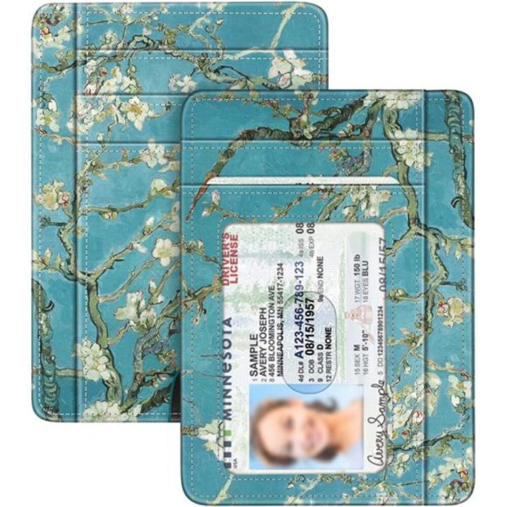 Slim Minimalist Front Pocket Wallet, RFID Blocking Credit Card Holder Card Cases
